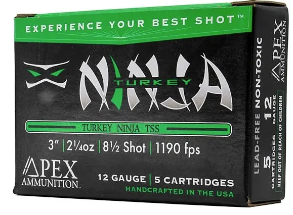 Turkey Ninja 12GA 3" 2.25oz TSS #8 5 5/Bx