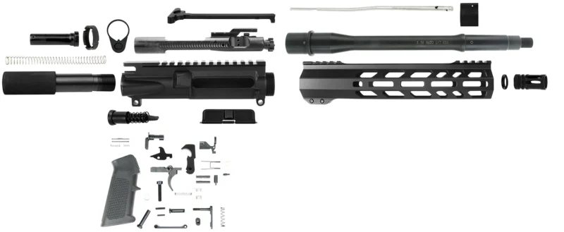 TacFire SSPK556LPK10 Pistol Kit 5.56x45mm NATO AR-Pistol Platform Black Steel