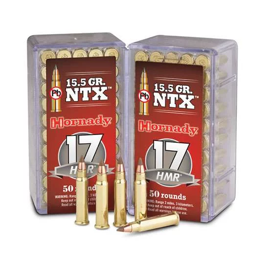 HORNADY RIMFIRE VARMINT EXPRESS AMO 17 HMR 15.5GR NTX 50RD (40 BOX CASE) - Image 4