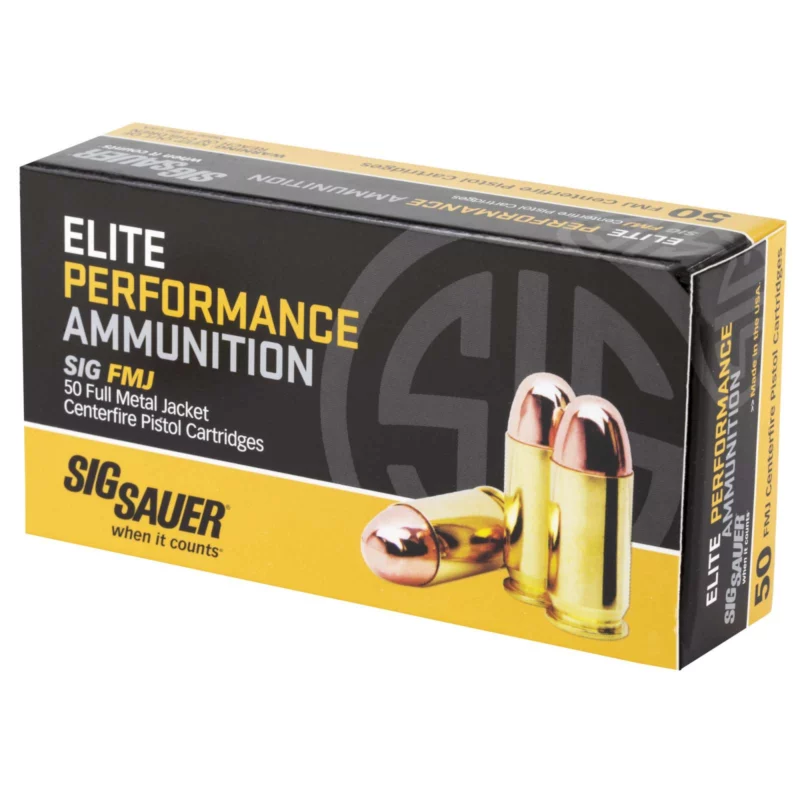 SIG SAUER AMMO 380 ACP 100GR ELITE BALL FMJ BOX/50 - Image 2